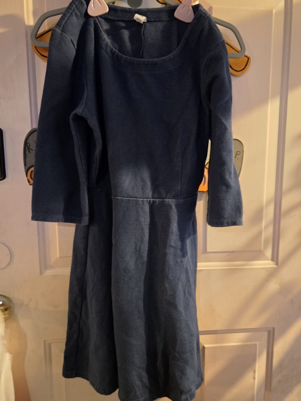 Old Navy Girls' Navy Blue Long-Sleeve Casual Dress